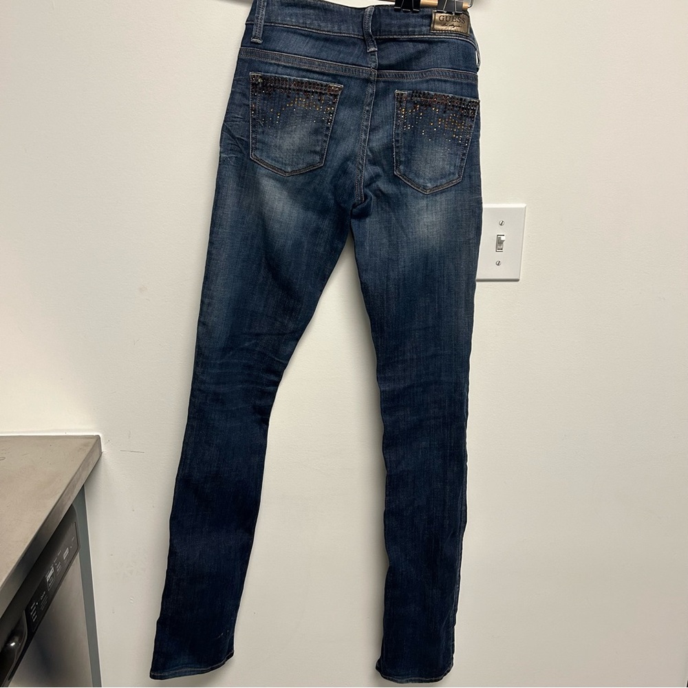 Guess Women’s  Starlet Skinny stretch  Denim Jeans W 24” Inseam 32” - Picture 3 of 13